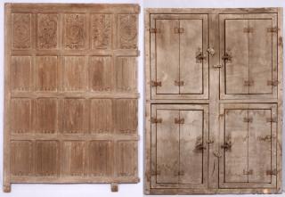 Appraisal: FLEMISH HAND CARVED OAK PANELED ROOM PIECES W ' L