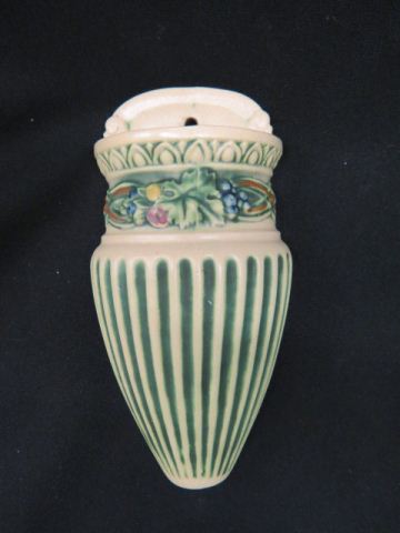 Appraisal: Roseville Pottery Corinthian Wall Pocket light crazing on back only