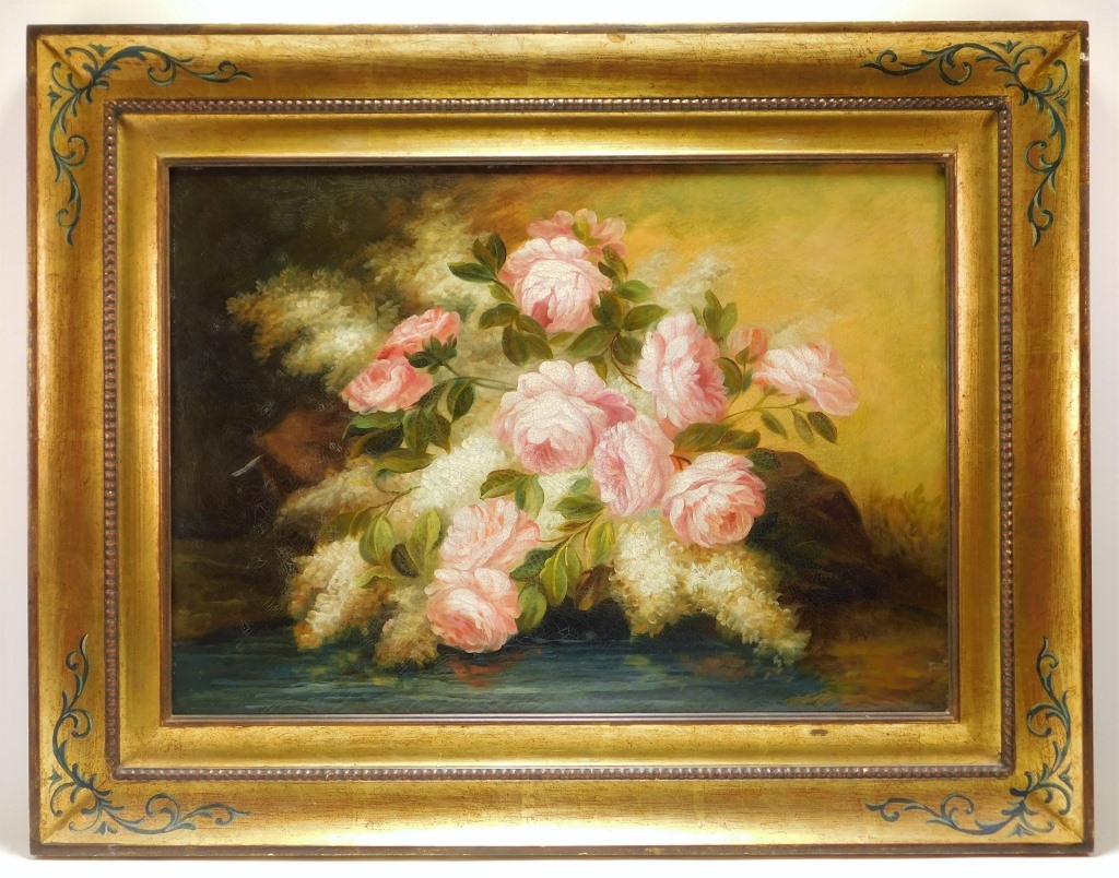 Appraisal: FALL RIVER SCHOOL BOTANICAL STILL LIFE PAINTING United States th