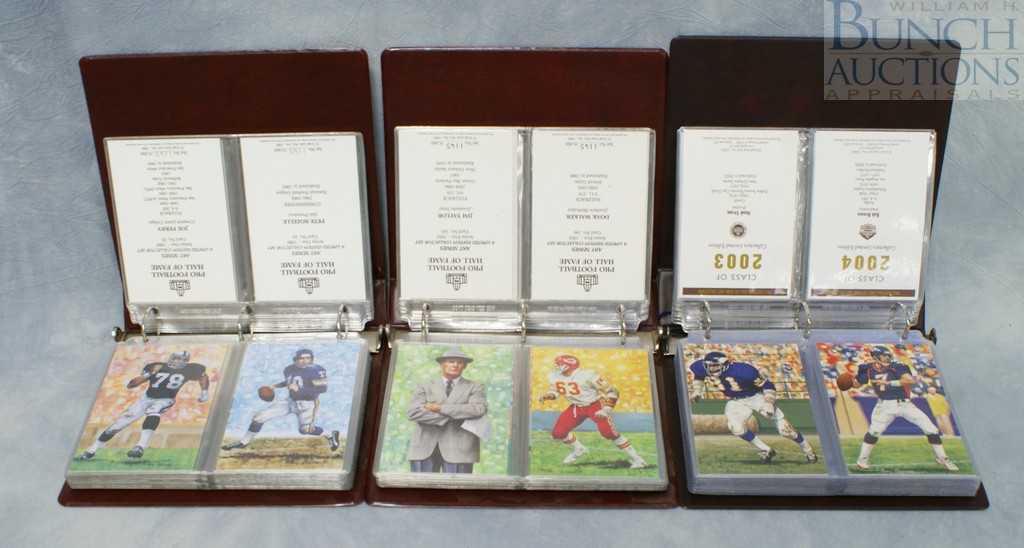 Appraisal: Albums Goal Line Art Inc Pro Football Hall of Fame