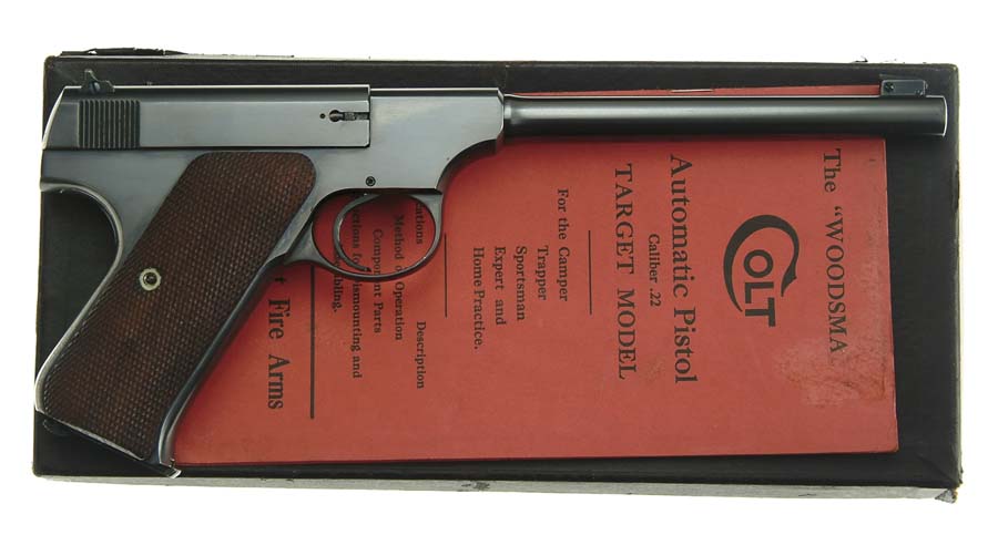 Appraisal: COLT ST MODEL ND ISSUE WOODSMAN PISTOL Cal LR SN