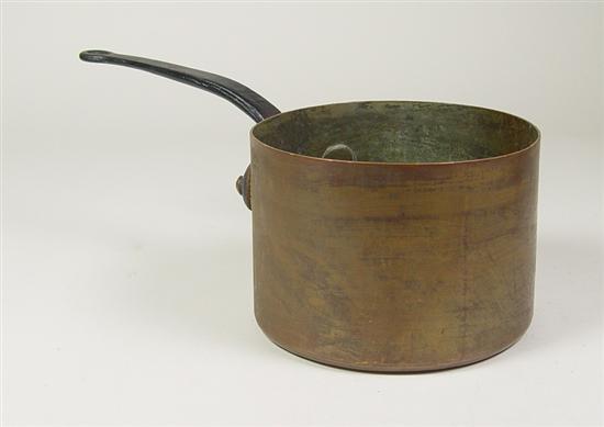 Appraisal: Dovetailed Copper Stewpot Signed V Olac Sons Phila