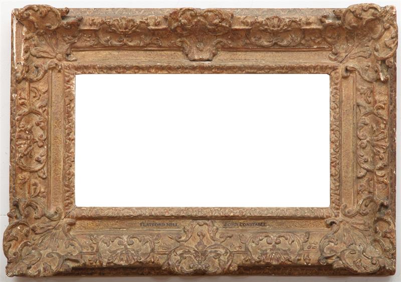 Appraisal: R GENCE GILTWOOD AND GESSO PICTURE FRAME With an elaborate