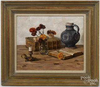 Appraisal: Oswald Eichinger Austrian b oil on panel still life signed