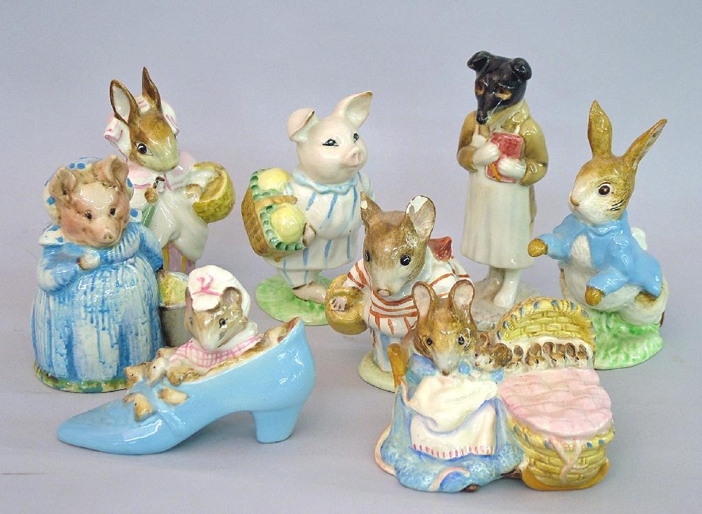 Appraisal: Eight Beswick Beatrix Potter figures