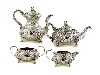 Appraisal: A WILLIAM IV TEA AND COFFEE SERVICE of compressed or