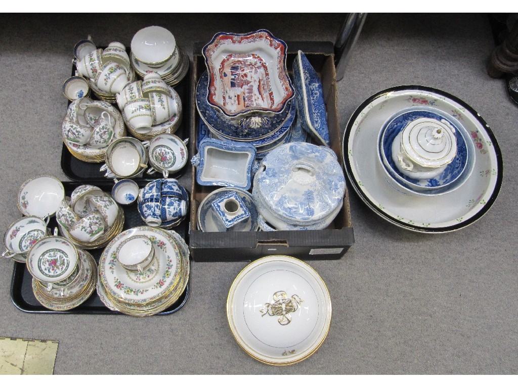 Appraisal: Quantity of assorted tea and dinnerwares - Copeland Spode blue