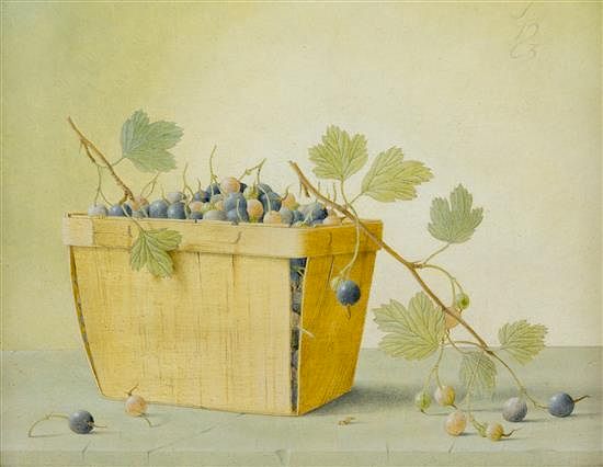 Appraisal: John Wilde American - Still Life with Wild Gooseberries John