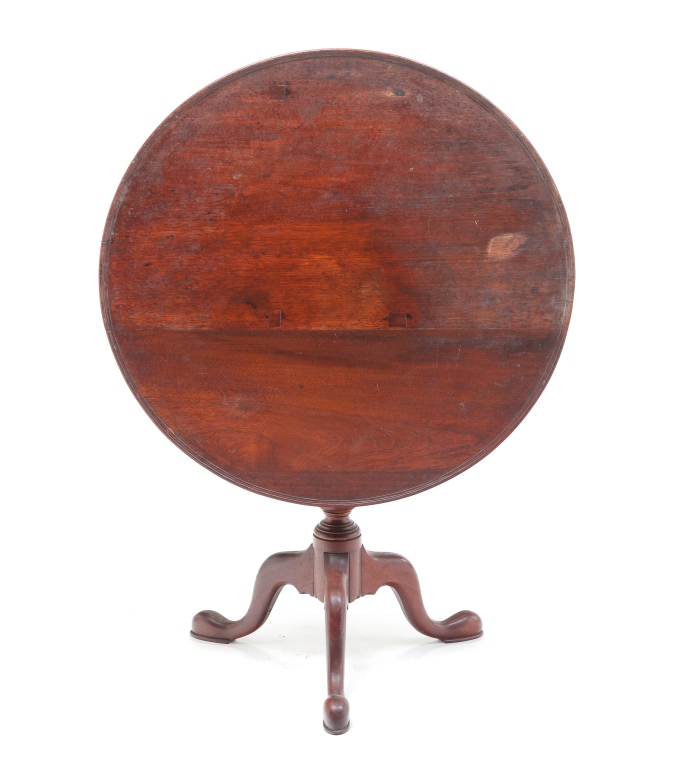 Appraisal: Late th century mahogany Dish top base with bird cage