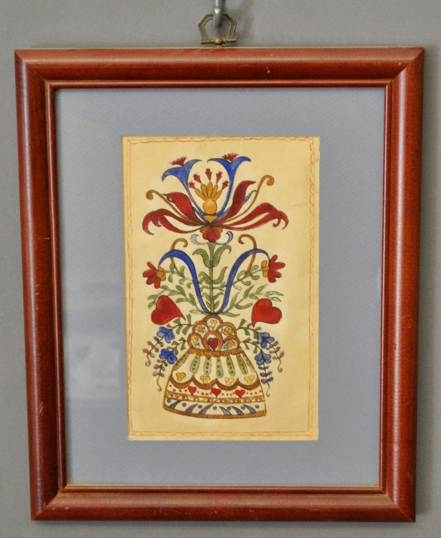 Appraisal: - Pennsylvania fraktur bookplate c Site- x -