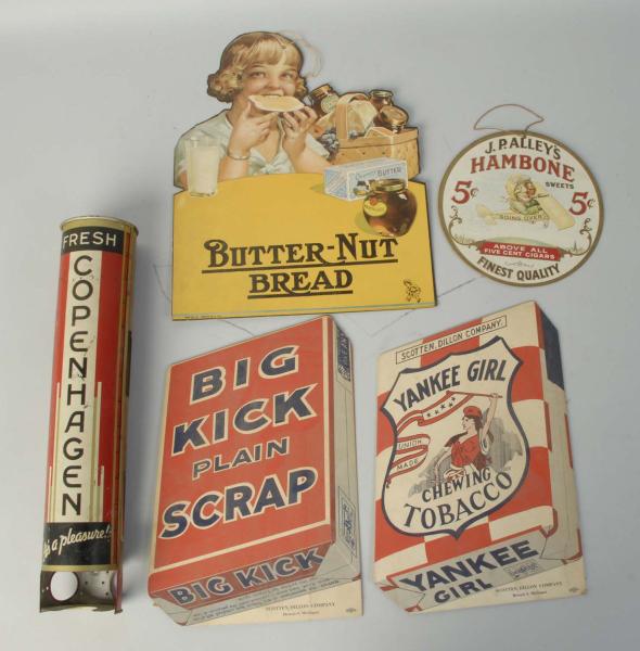 Appraisal: Includes a small Butter-Nut Bread sign a Hambone Cigar fan