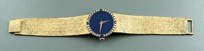 Appraisal: Lady s diamond Piaget wristwatch kt yellow gold case and