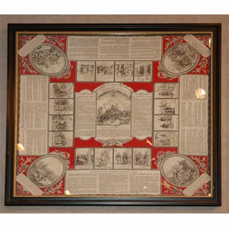 Appraisal: Framed French Monchoix D'Instruction Militaire Scarf Estimate -