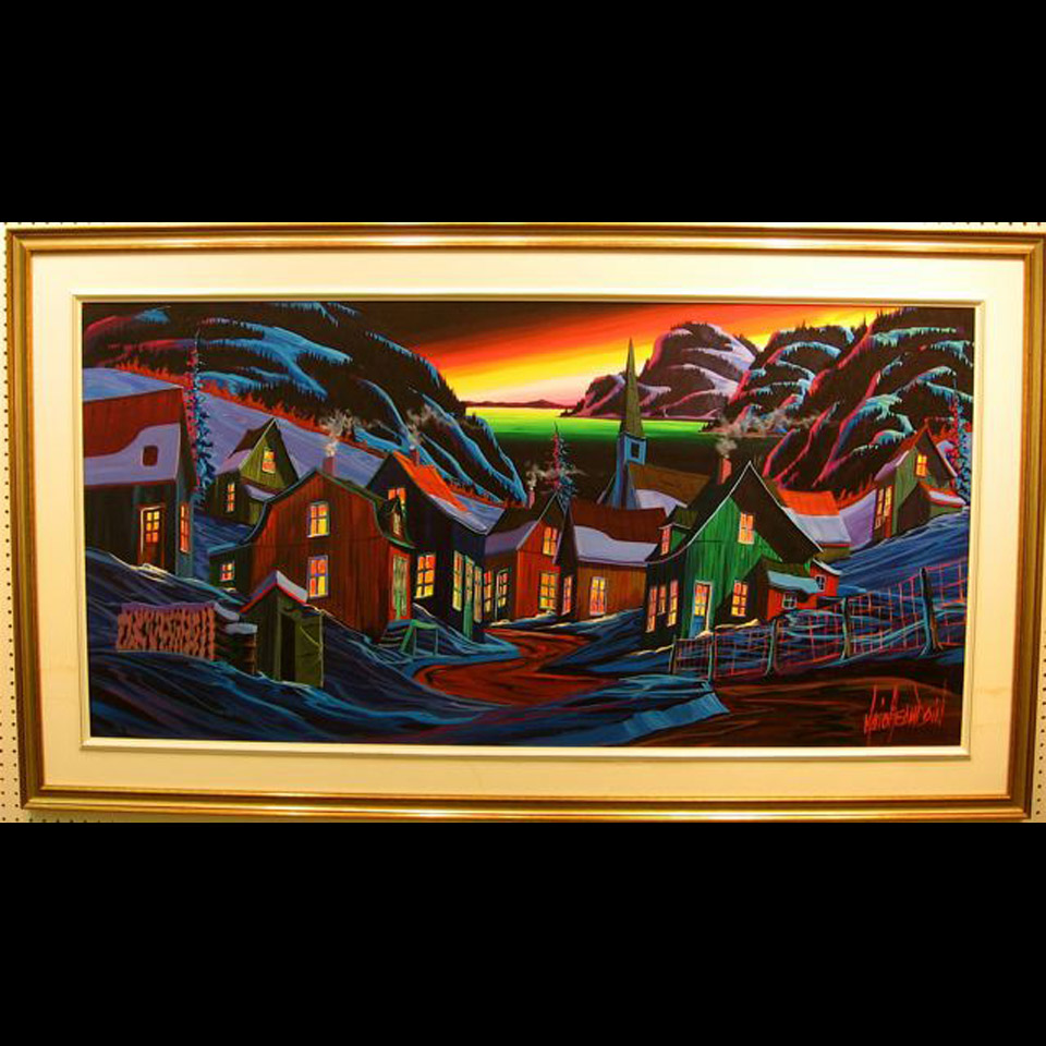 Appraisal: AUX ABORDS DU SAGUENAY MARIO BEAUDOIN - CANADIAN OIL ON