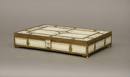 Appraisal: Ivory and Brass-Mounted Box