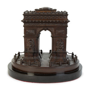 Appraisal: A French Grand Tour Patinated Bronze Model of the Arc