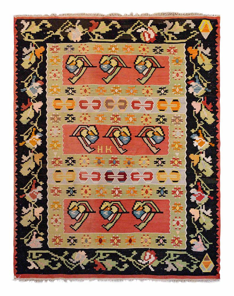 Appraisal: A Kilim Wool Rug feet inches x feet inches A