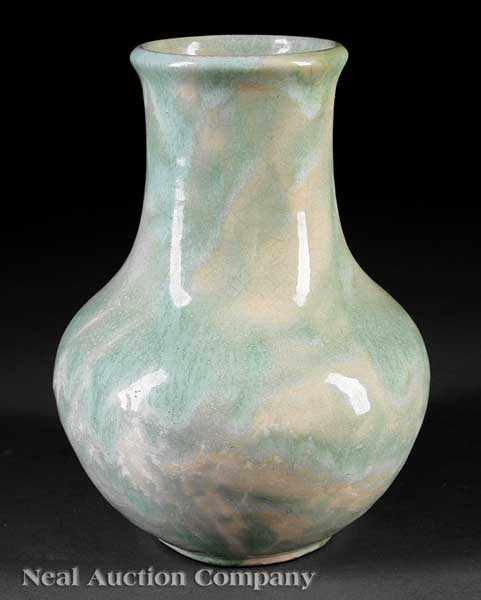 Appraisal: A Shearwater Art Pottery Vase c cast by Peter Anderson