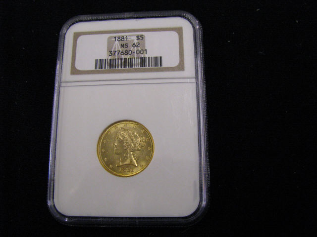 Appraisal: U S Liberty Head Gold Coin certified graded mint state-