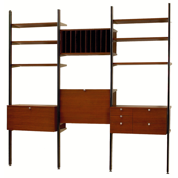 Appraisal: George Nelson CSS wall unit by Herman Miller s three