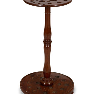 Appraisal: A William IV Mahogany Cane Stand th Century with slots