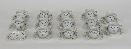 Appraisal: A quantity of Herend porcelain coffee cups and saucers decorated