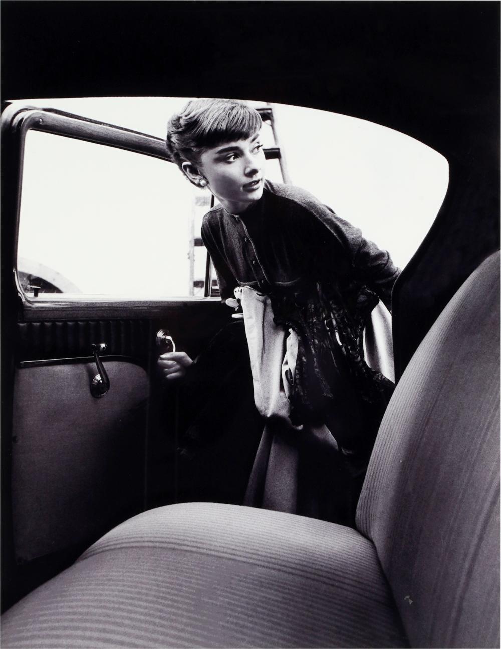 Appraisal: BOB WILLOUGHBY - AUDREY HEPBURNgelatin silver print framed under glass