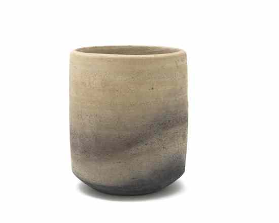 Appraisal: Ruth Duckworth British - Untitled Gray and Tan Vase stoneware