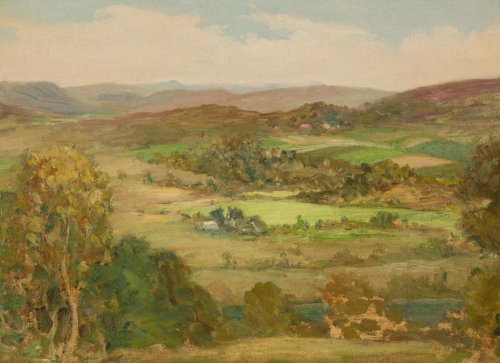 Appraisal: GEORGE BAIN Scotland - oil on canvas Scottish landscape with