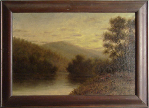 Appraisal: American oil on canvas landscape th c x