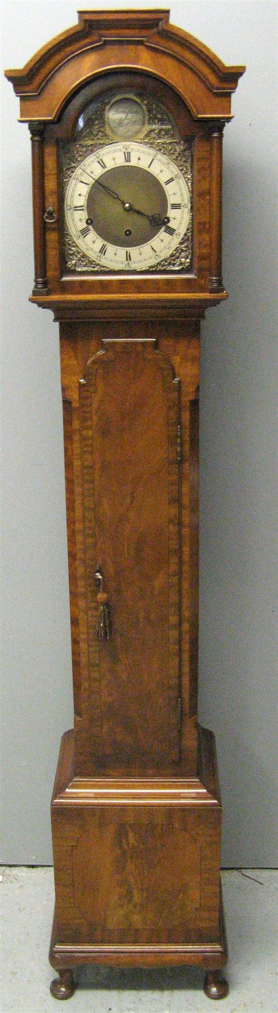 Appraisal: th century mahogany longcase clock of small proportion triple train