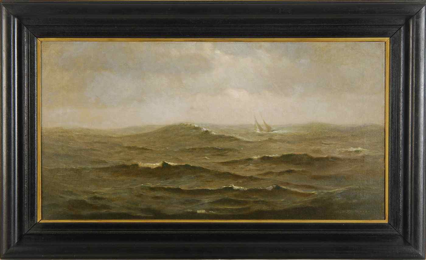 Appraisal: CHARLES DREW CAHOONAmerican - Distant ship on choppy seas Signed