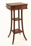 Appraisal: SHAVING STAND - Eastlake Period single-drawer stand in dry red