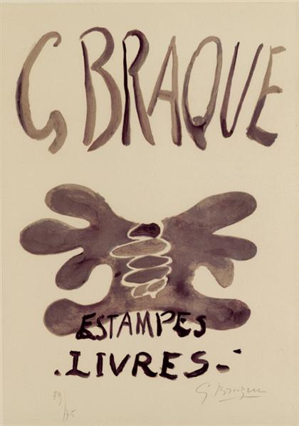 Appraisal: GEORGES BRAQUE french - ESTAMPES LIVRES pencil signed and numbered