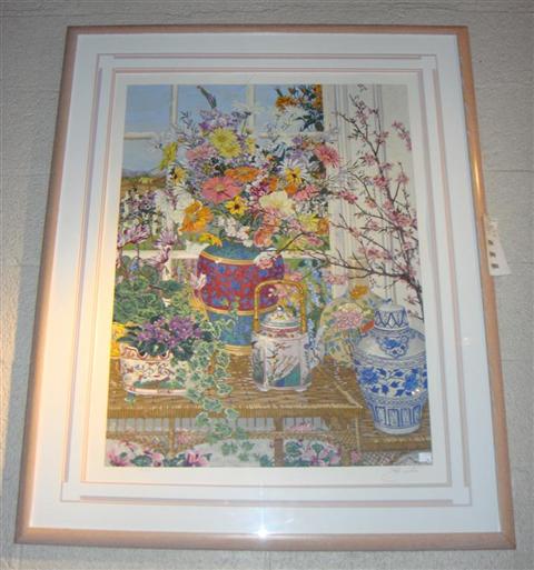 Appraisal: JOHN POWELL STILL LIFE Color print x in Framed Lower