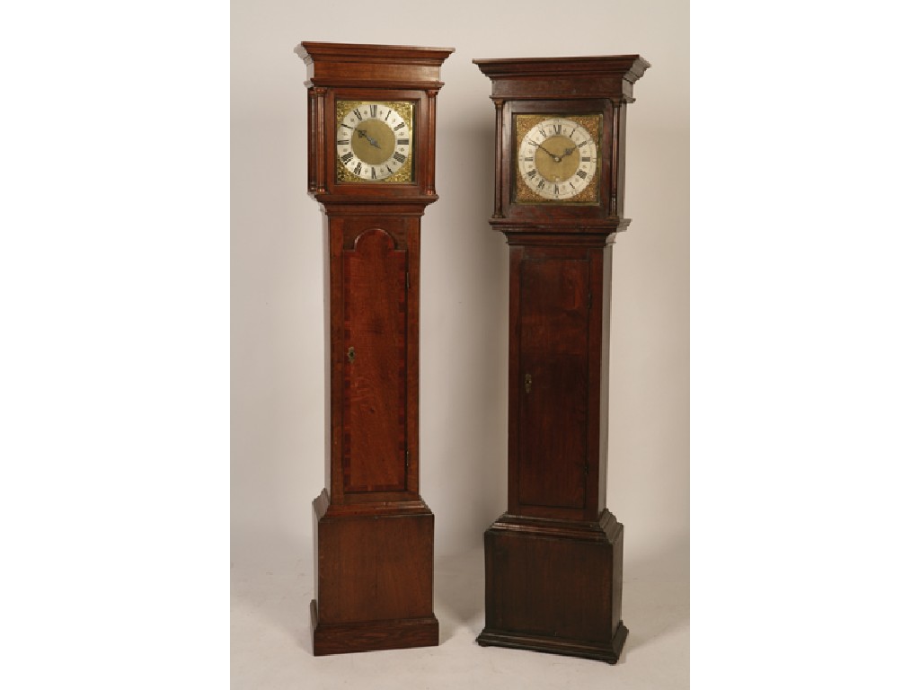 Appraisal: A GEORGE III OAK LONGCASE CLOCK by R Norman of