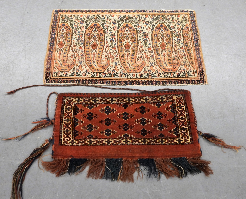 Appraisal: PC PERSIAN CARPET BELOUCH BAG FACE RUGS Middle East th