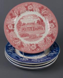 Appraisal: Staffordshire Commemorative Plates Six Set of six Old English Staffordshire