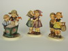 Appraisal: HUMMEL FIGURINES - Lot of three M I Hummel double