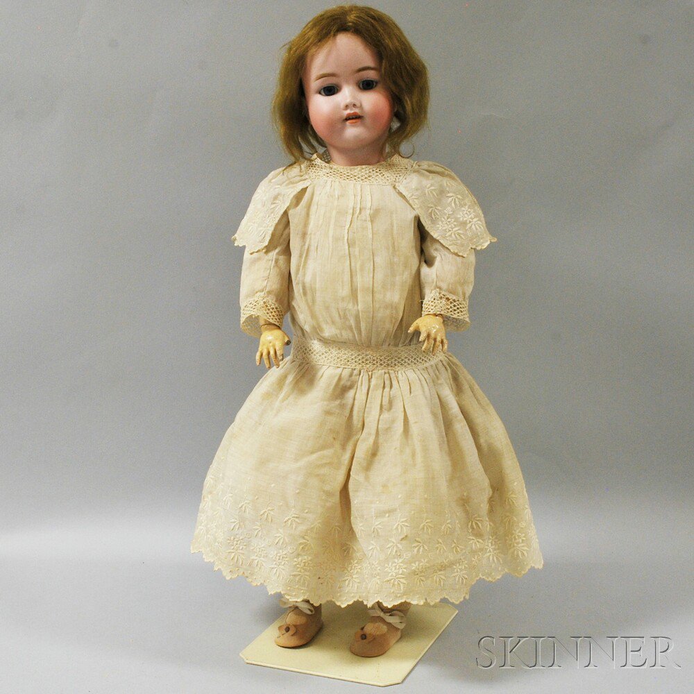 Appraisal: C M Bergmann Bisque Head Girl Doll head manufactured by