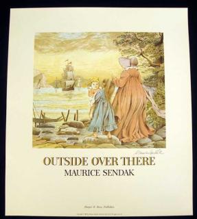 Appraisal: Maurice Sendak OUTSIDE OVER THERE Artist Signed Poster Caldecott Honor