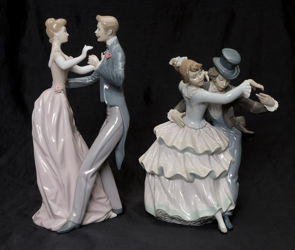 Appraisal: LLADRO PORCELAIN FIGURINES OF DANCING COUPLES ANNIVERSARY WALTZ Antonio Ballester