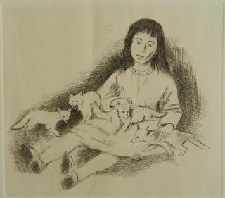 Appraisal: Raphael Soyer etching Raphael Soyer American - - ''Illustration for