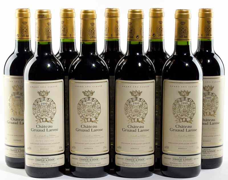 Appraisal: Chateau Gruaud LaroseSt Julien bottles into neck''Delivers lots of blackberry