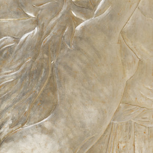 Appraisal: A Christopher Guy Hand Carved Silver Leaf Amoureux Wall Panel