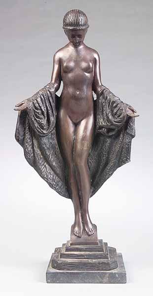 Appraisal: A French Art Deco Bronze Figure of a Dancer after