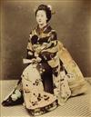 Appraisal: JAPAN An album with pastoral Japanese scenes Including samurai in