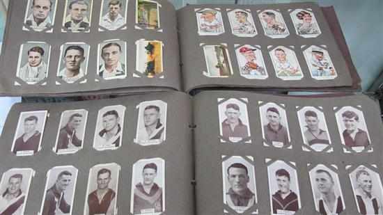 Appraisal: THREE CIGARETTE CARD ALBUMS INCLUDING SPORTING MEMORABILIA