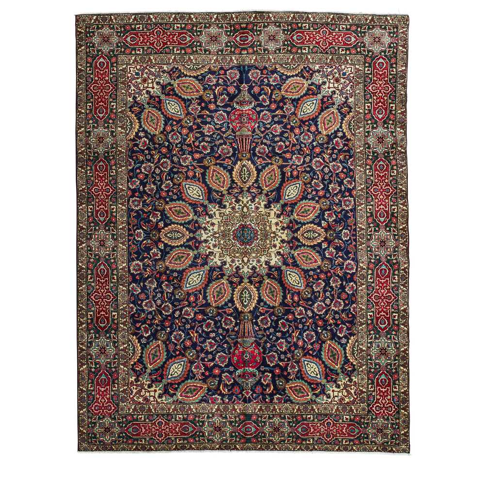 Appraisal: TABRIZ CARPET NORTHWEST PERSIA MID TH CENTURY of Ardabil design