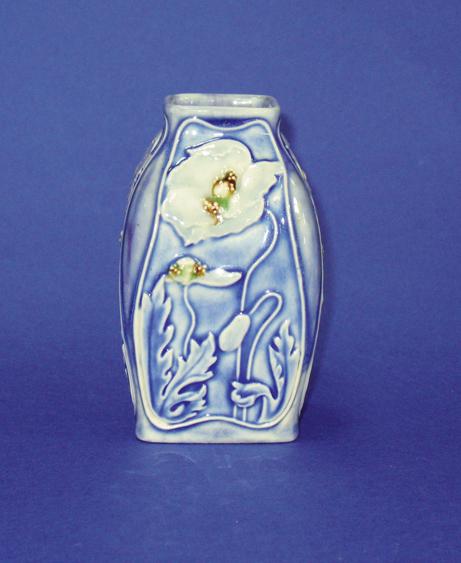 Appraisal: LESLEY HARRADINE A ROYAL DOULTON LAMBETH VASE of square form